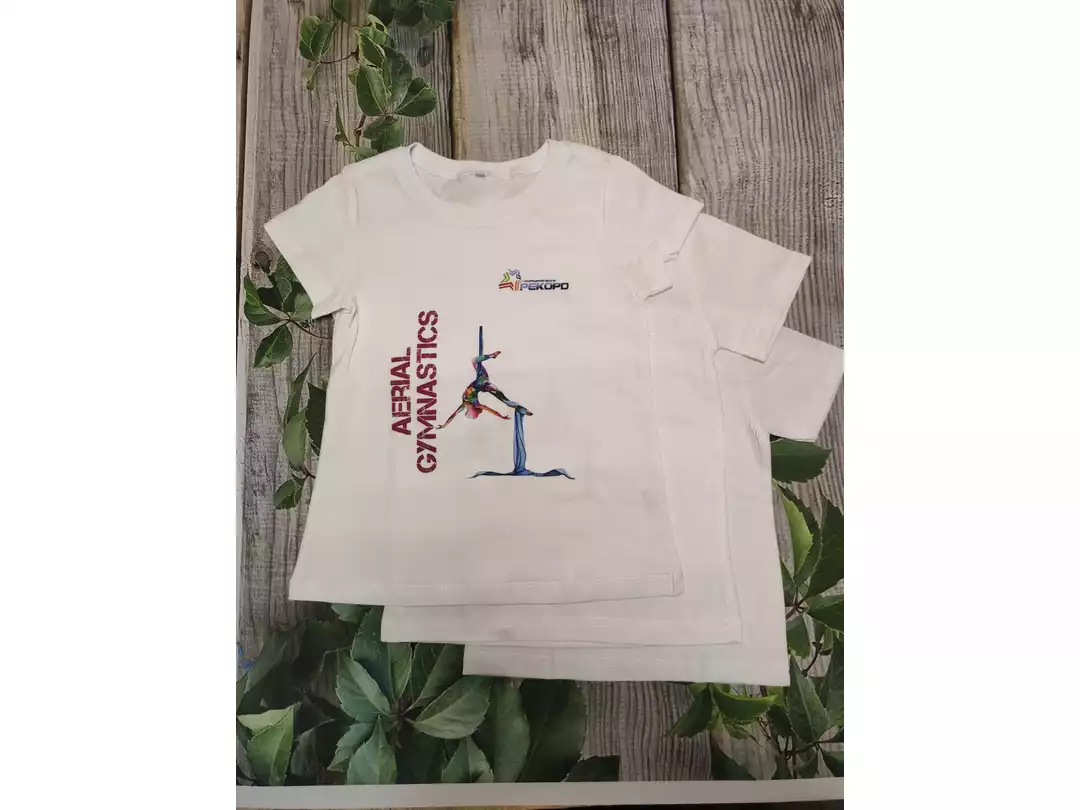 Прямая печать на Детских футболках для спортивной школы Рекорд
